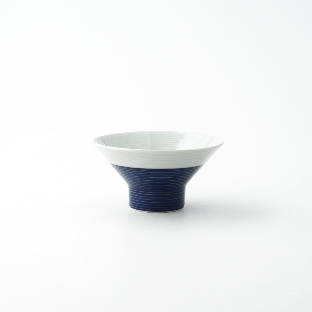 【器工房巳】白と青のバランス　茶碗