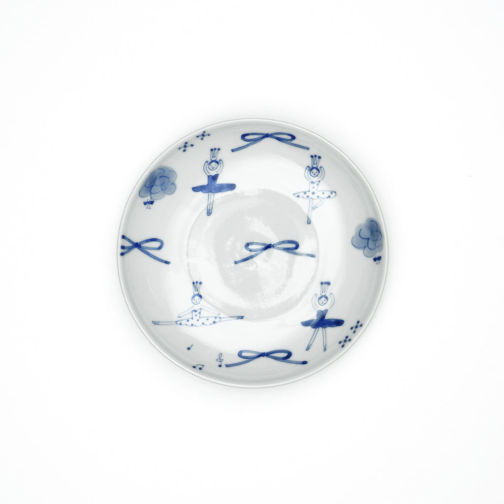 バレリーナ 陶器製 森陶房】バレリーナ 七寸皿– 砥部焼オンライン陶器市