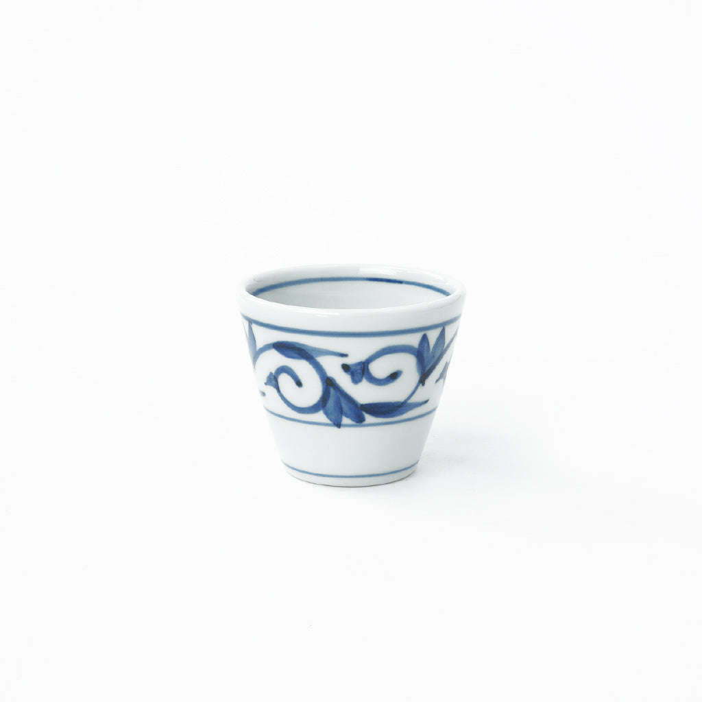 岩田製陶所(貞山窯)】蕎麦猪口(唐草) – 砥部焼オンライン陶器市