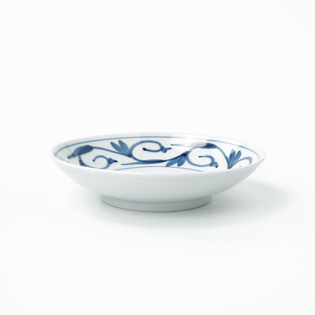 岩田製陶所(貞山窯)】7寸皿(唐草) – 砥部焼オンライン陶器市