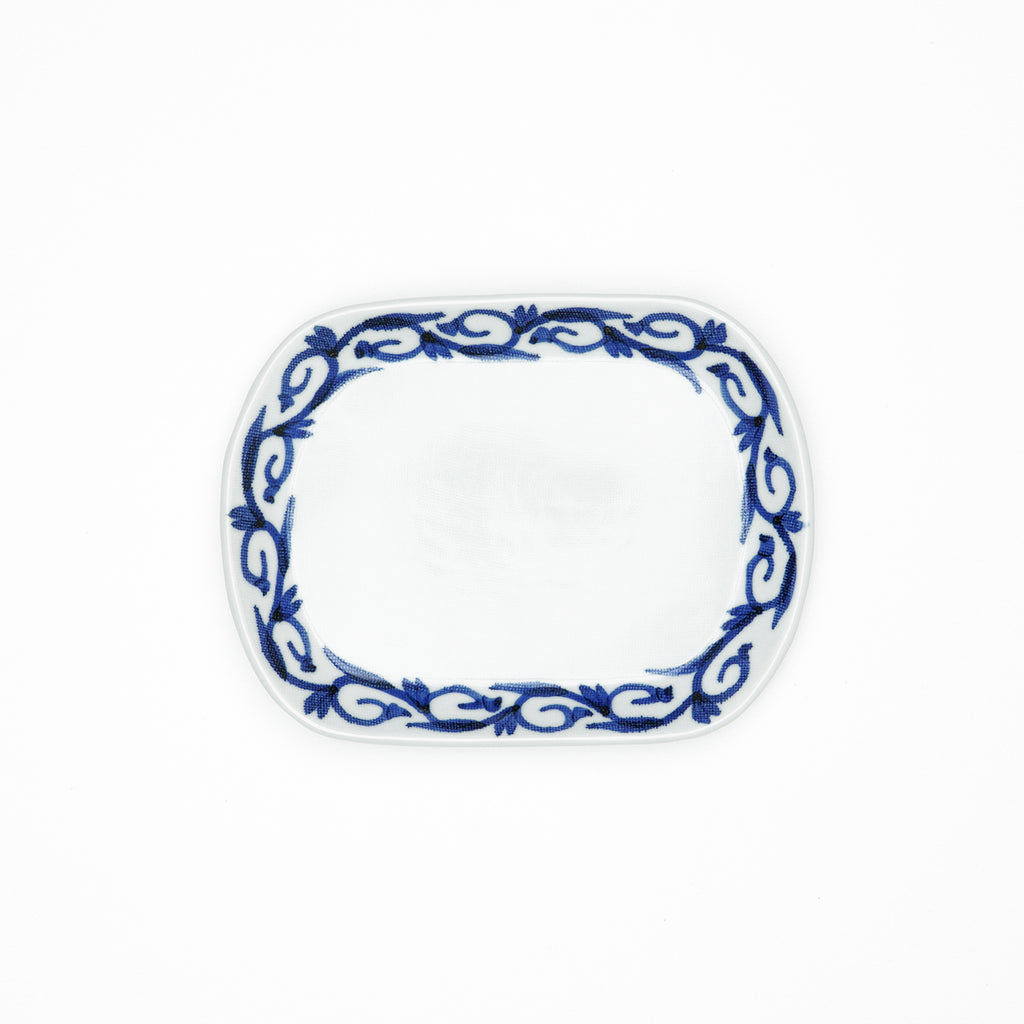 岩田製陶所(貞山窯)】7寸皿(唐草) – 砥部焼オンライン陶器市