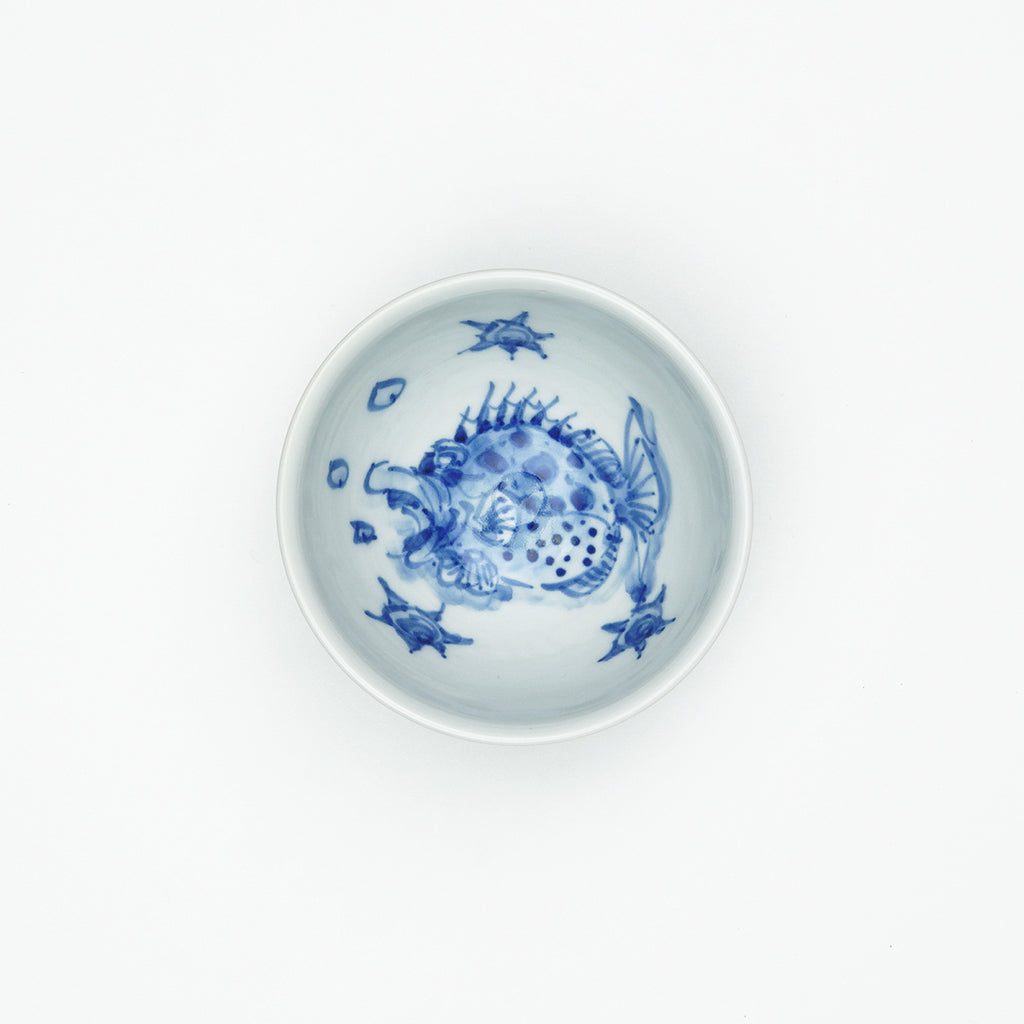 禎山窯】茶碗(網絵・中魚文) – 砥部焼オンライン陶器市 禎山窯】茶碗(網絵・中魚文) – 砥部焼オンライン陶器市