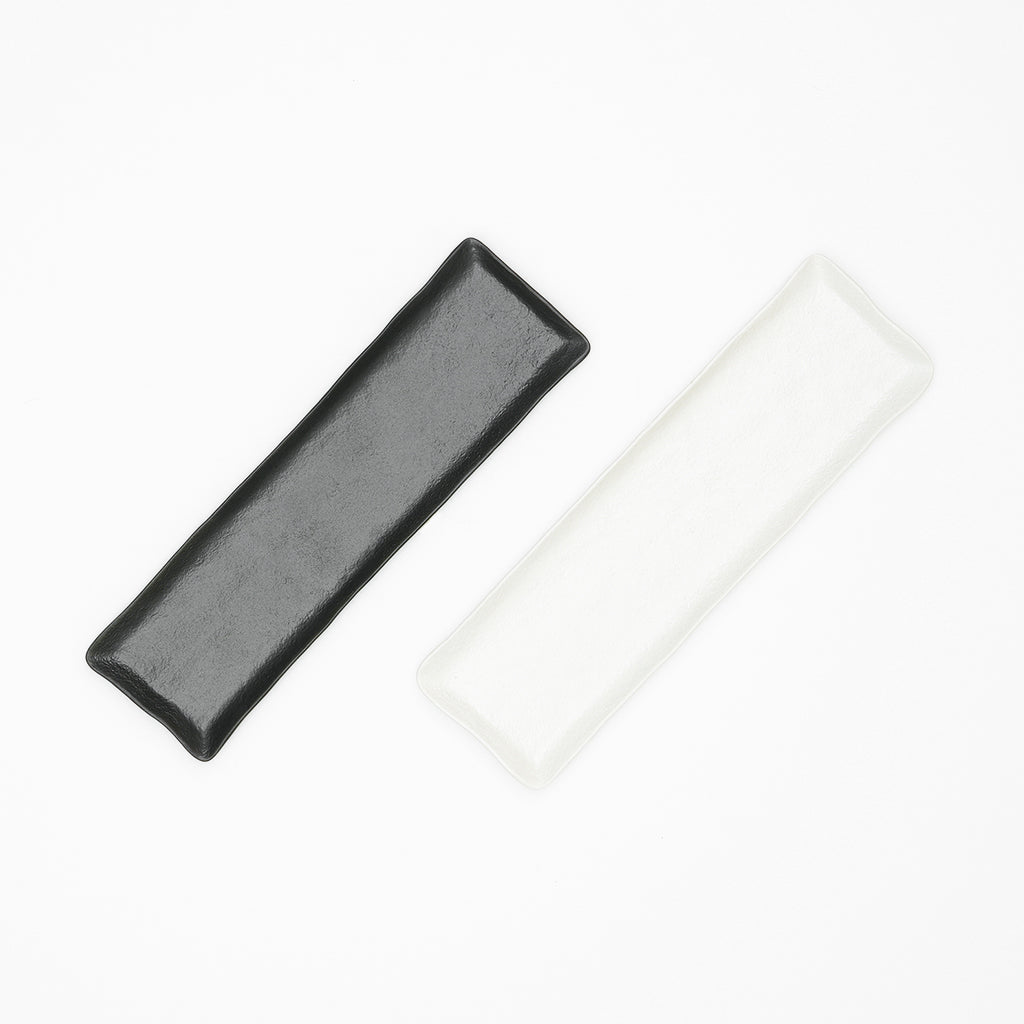 遠藤窯】石目長方形皿 白・黒セット – 砥部焼オンライン陶器市