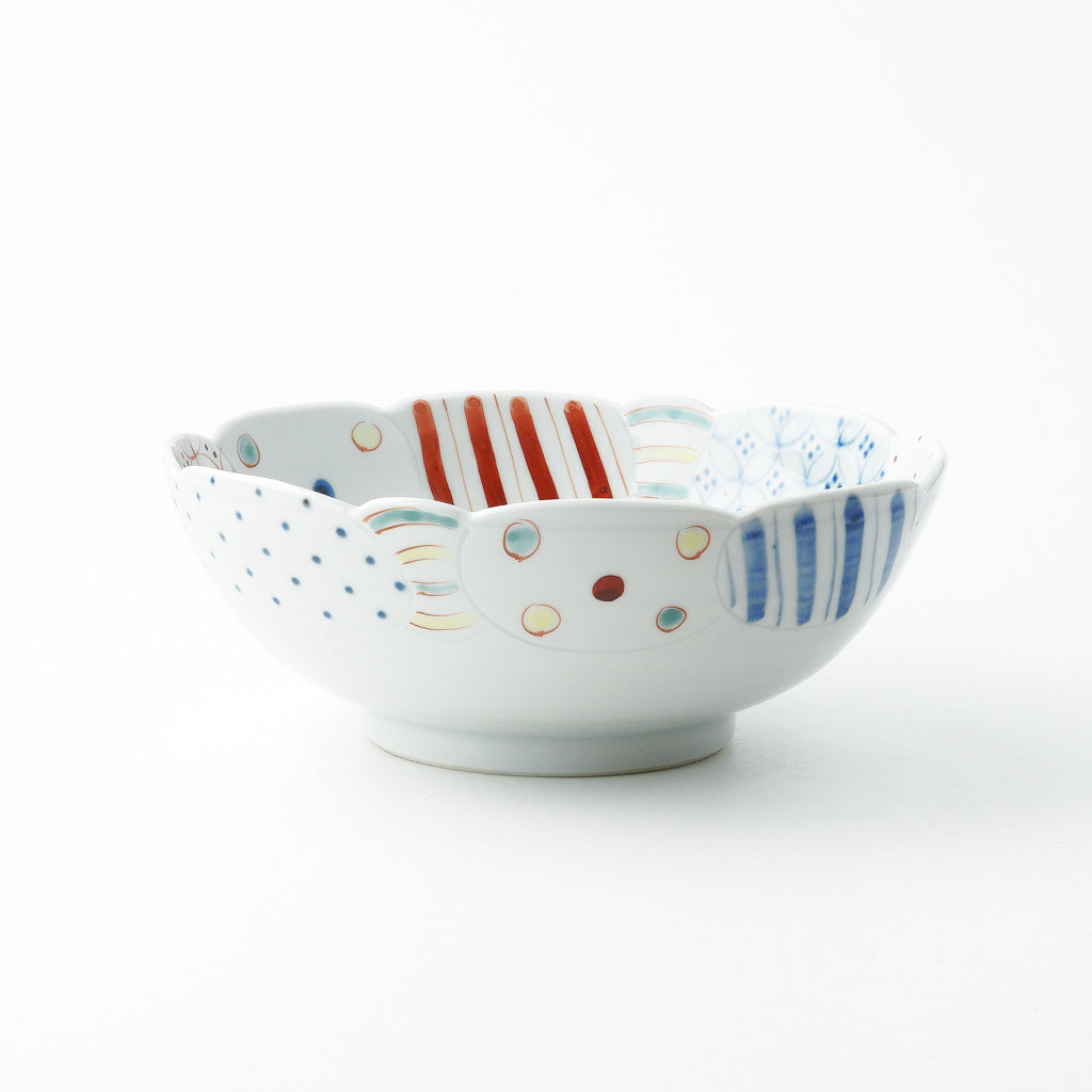 陶房遊】彩り紋 大鉢 – 砥部焼オンライン陶器市