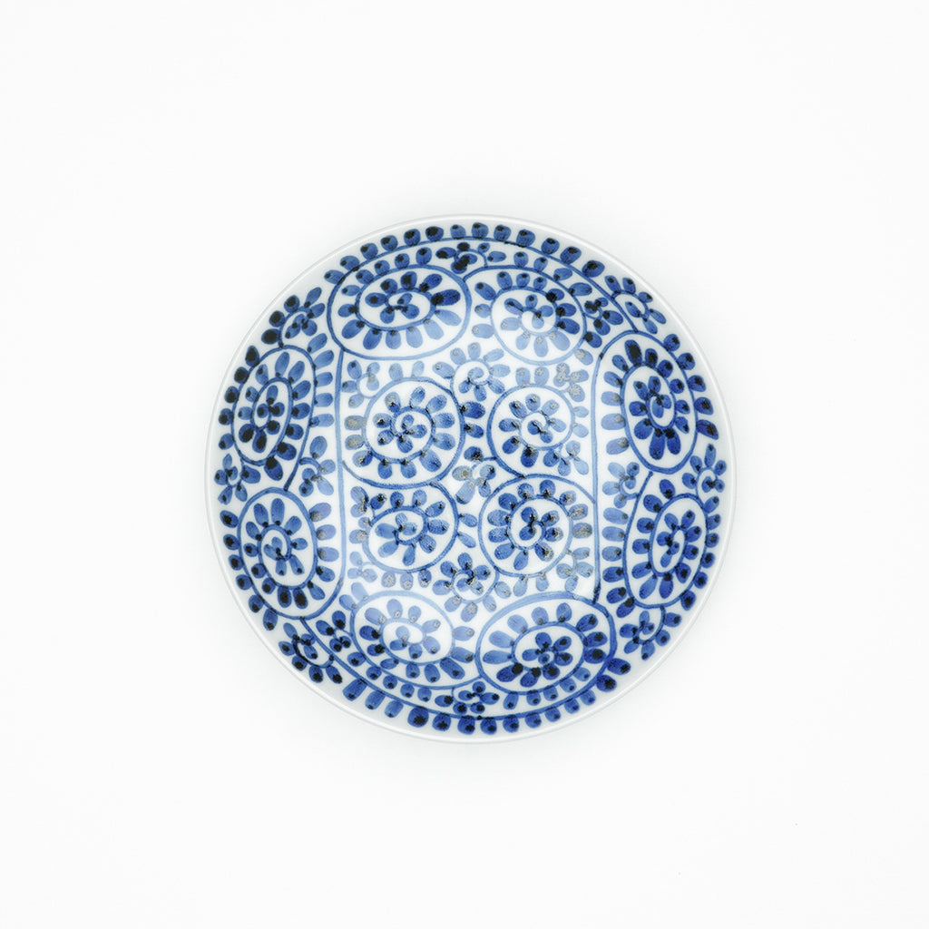 陽貴窯】丸皿(6寸) 蛸唐草 – 砥部焼オンライン陶器市